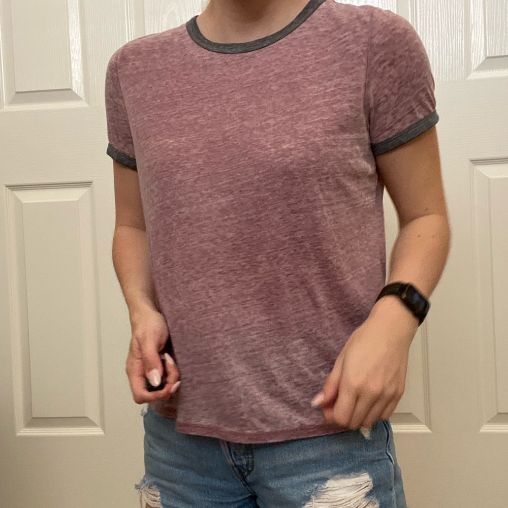American eagle dusty rose tee